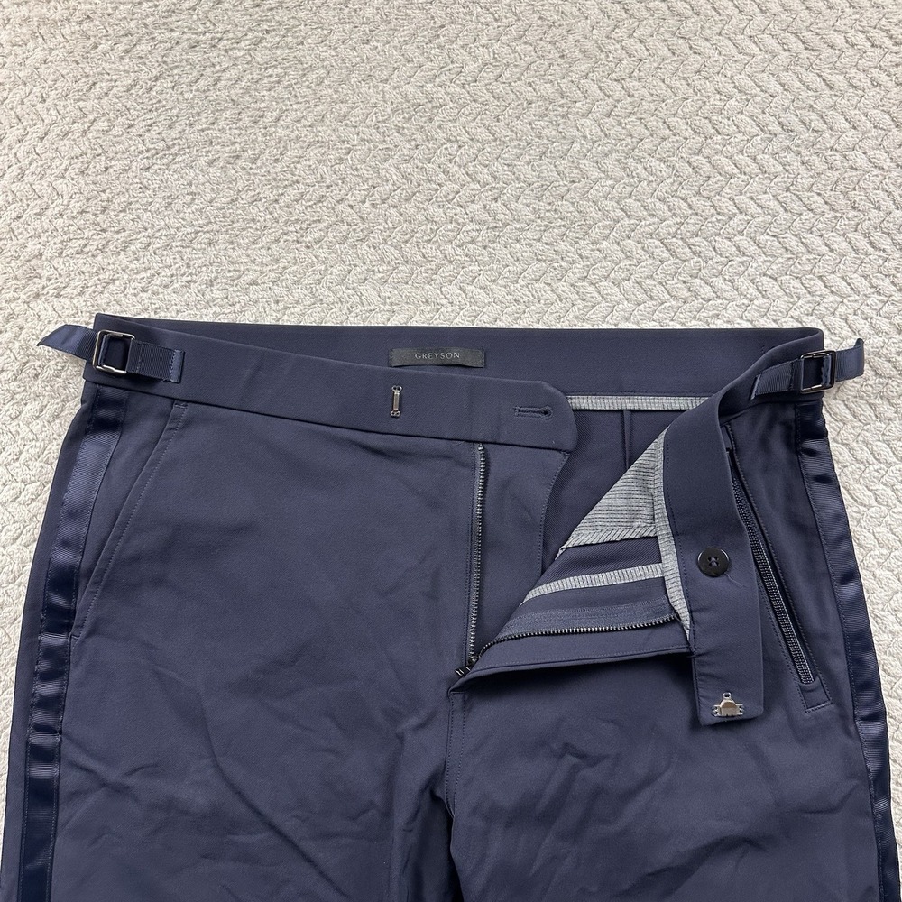 GREYSON Rumson Jogger Pants Men 35 Navy Heavyweight Tailored Performance Golf - Picture 6 of 16